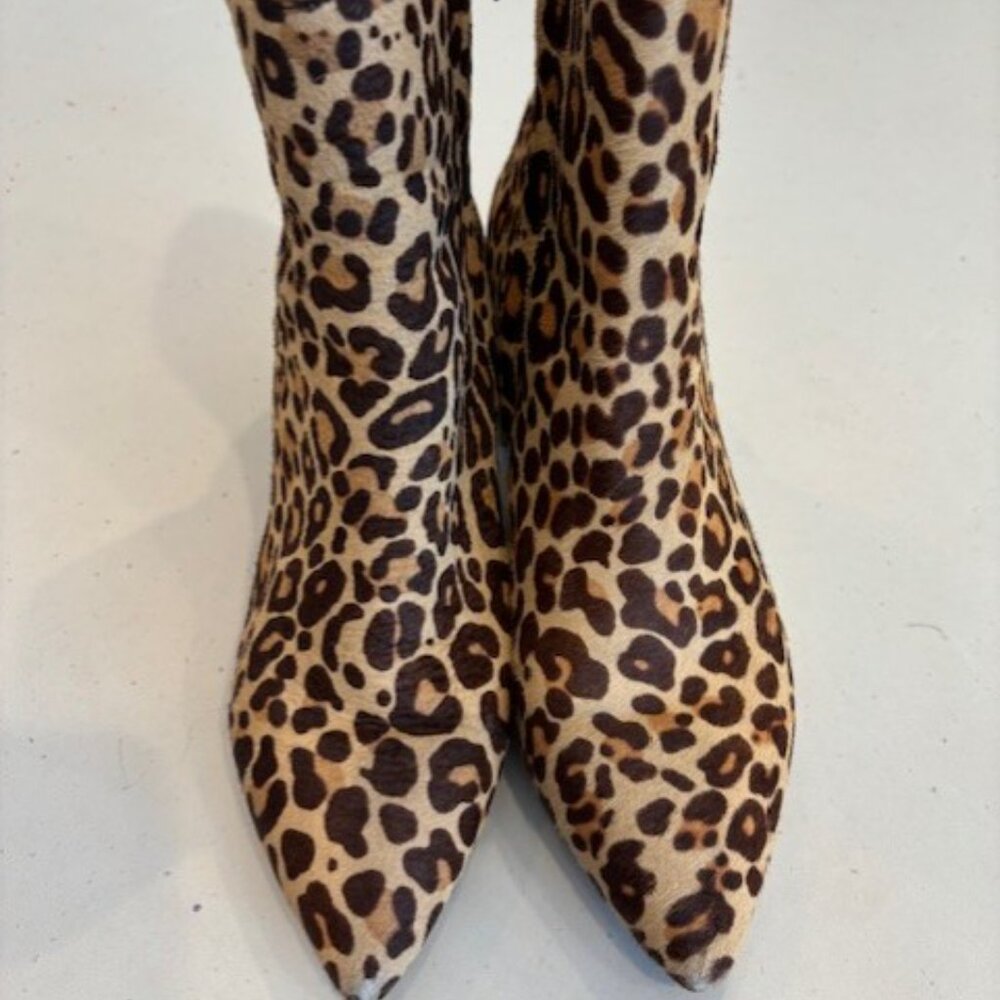 Dolce Vita Leopard Print Calf Hair Bootie